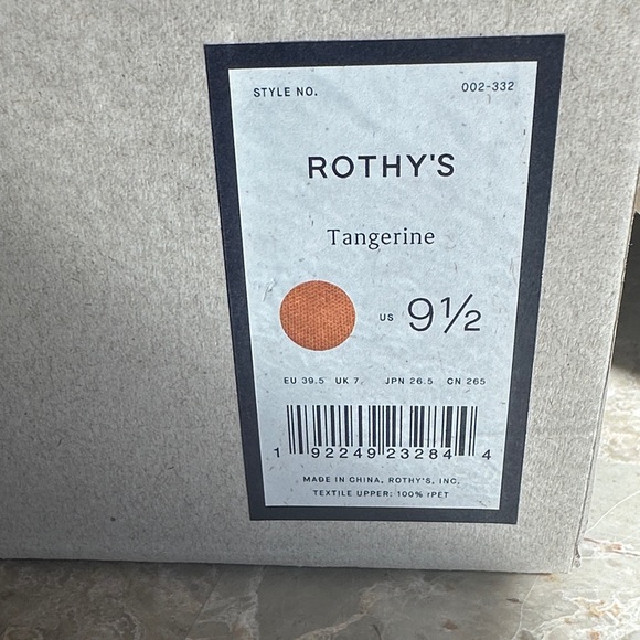 New Rothy's Vibrant Tangerine Women's Flats - Picture 3 of 7